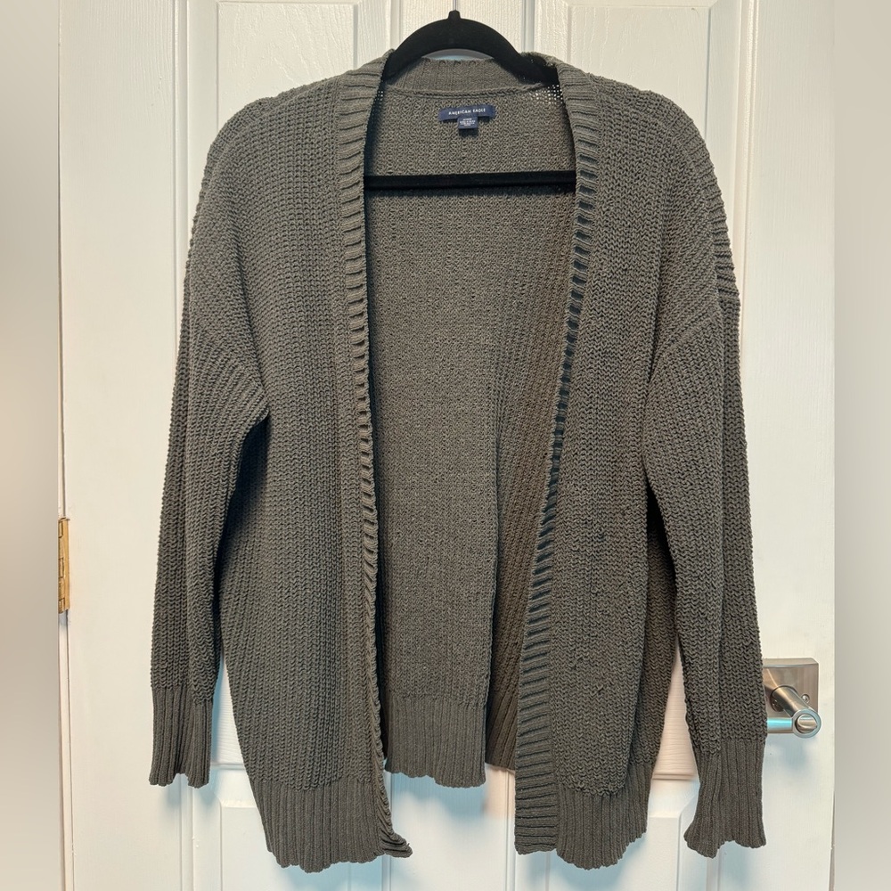 Green American Eagle Cardigan